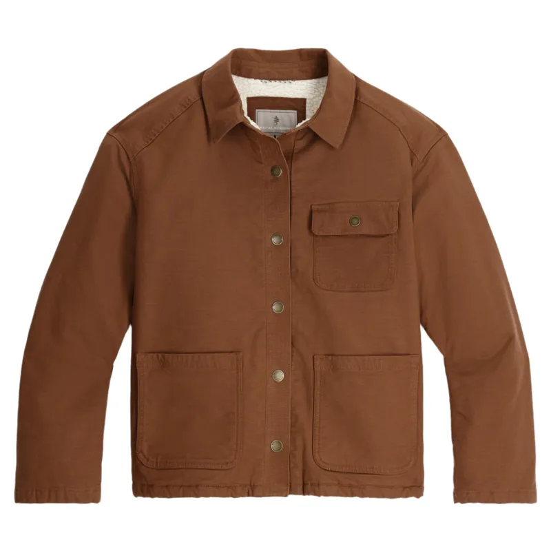 Royal Robbins Women's El Cap Canvas Shacket in Saddle-6