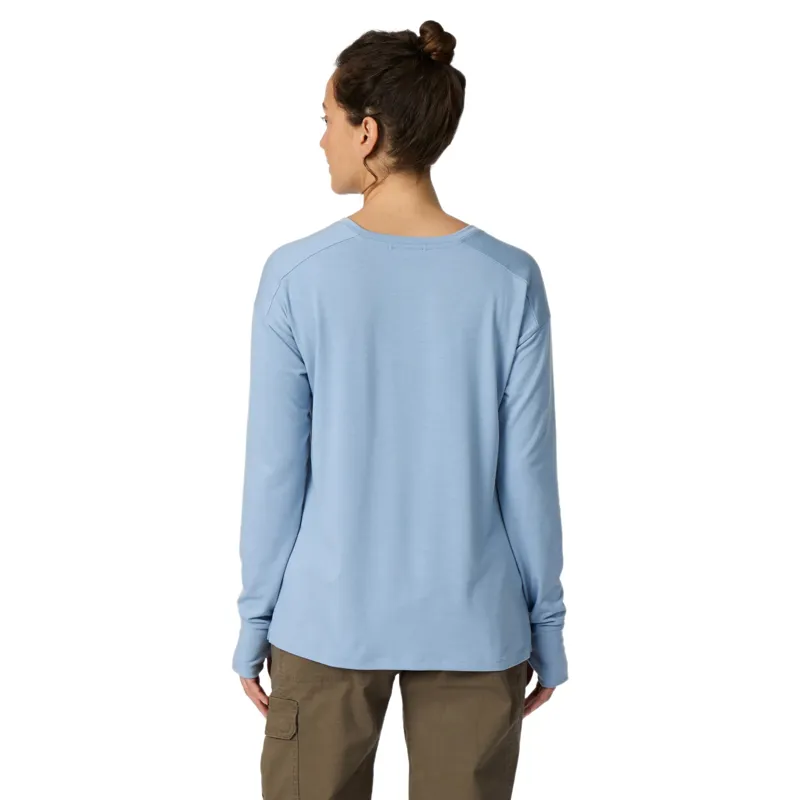 Royal Robbins Women's Madera V Neck Shirt in Rain-1