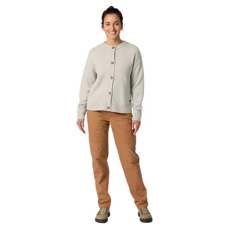 Royal Robbins Women's Rockcraft Cardigan in Light Pelican Heather-3