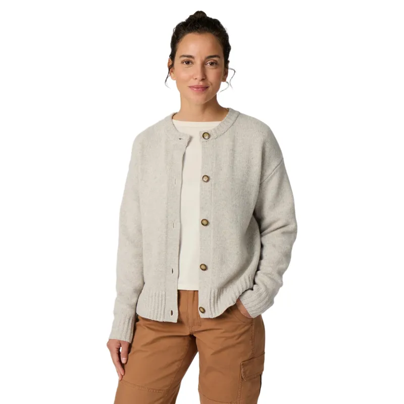 Royal Robbins Women's Rockcraft Cardigan in Light Pelican Heather-1