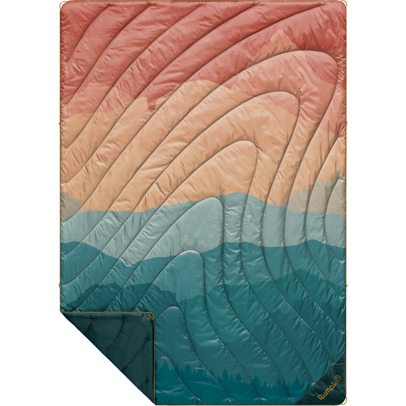 Rumpl Original Puffy Blanket in Rocky Mt Sunset Fade