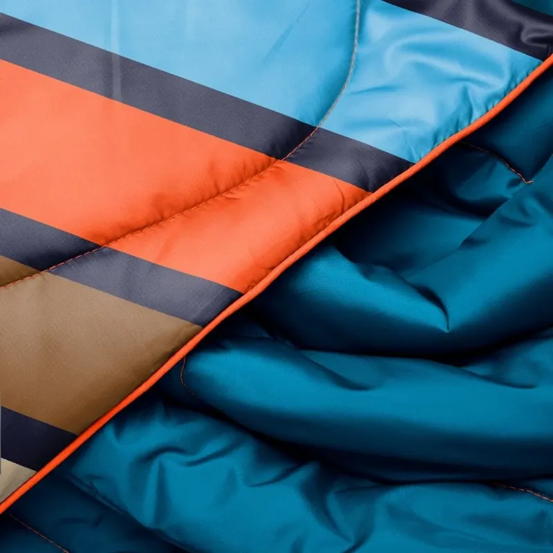 Rumpl Original Puffy Blanket 2P in Midnight Retro Stripes-5