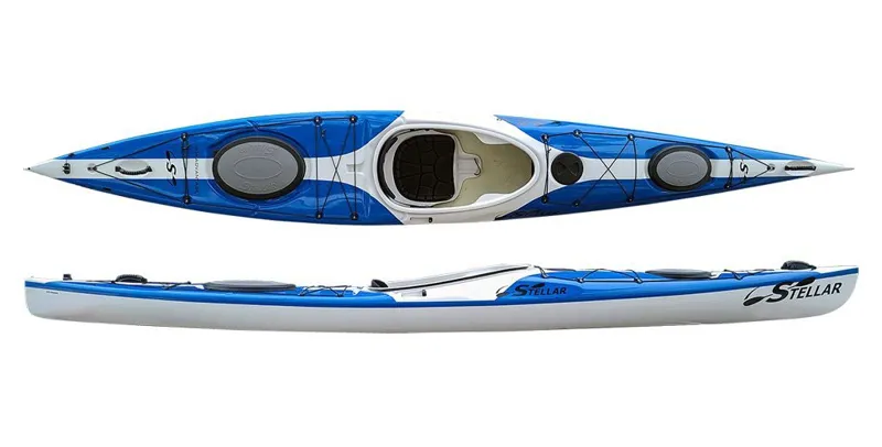 Stellar S16 Low Volume Advantage Touring Kayak in Blue
