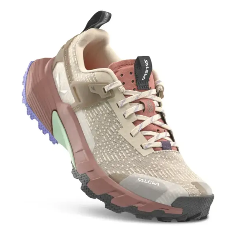 Salewa Women's Pedroc 2 Hiking Shoes in Oatmeal/Etruscan Red-1