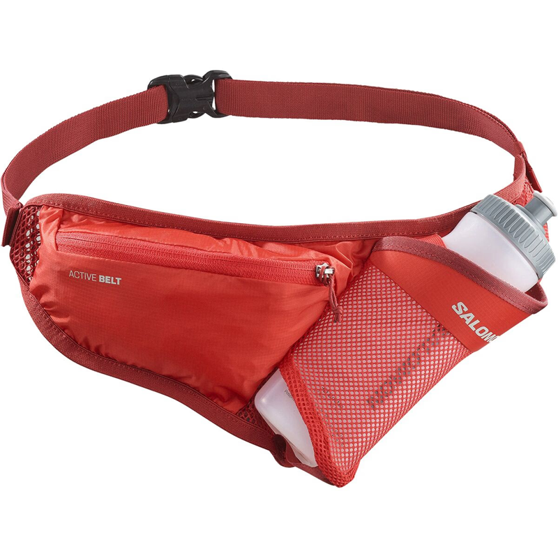 Salomon Active Belt with 3D Bottle in High Risk Red