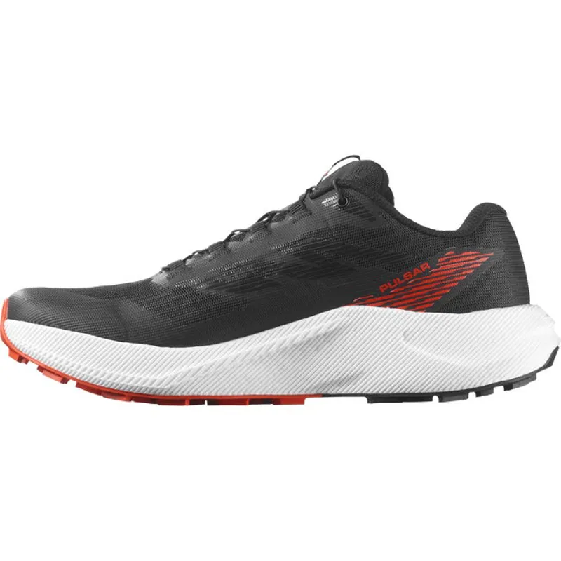 Salomon Pulsar in Black/White/Cherry Tomato-1