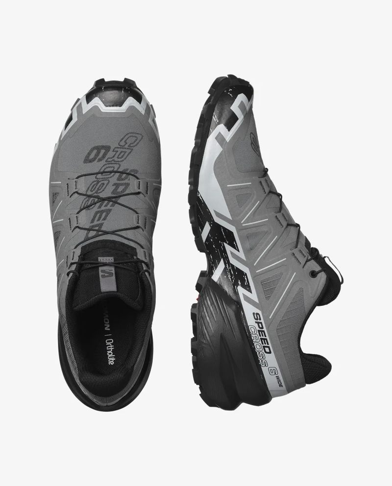 Salomon Speedcross 6 Wide in Quiet Shade/Black/Pearl Blue-1