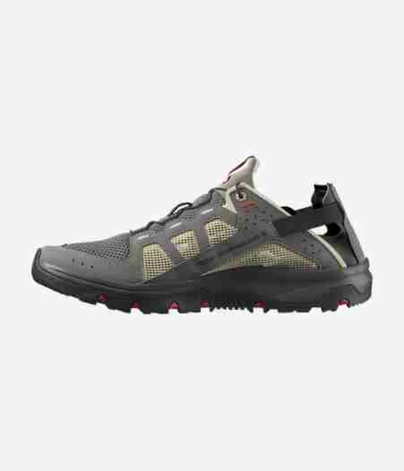 Salomon Techamphibian 5 Water Shoes in Pewter/Moth/Fiery Red-2