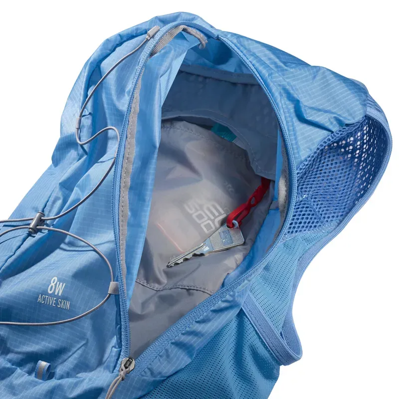 Salomon Women's Active Skin 8 Set Hydration Vest in Marina/Alloy Large-5