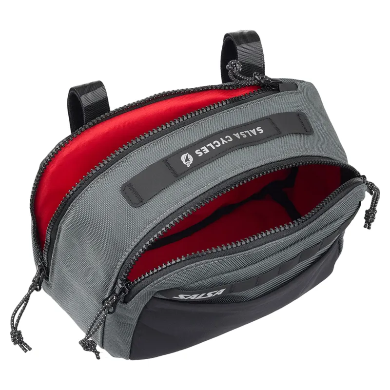 Salsa Exp-R Series Fireweed Handlebar Bag in Gray-2