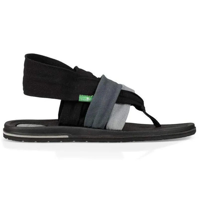 Sanuk Women's Yoga Sling 3 Sandals in Grey/Black-1
