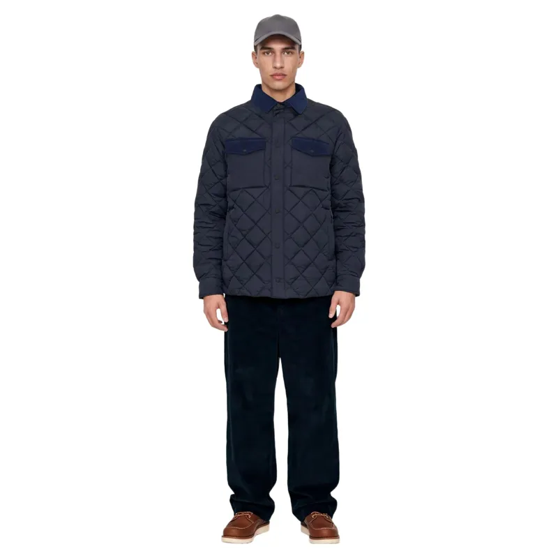 Save The Duck Firmin Puffer Jacket in Blue Black-1