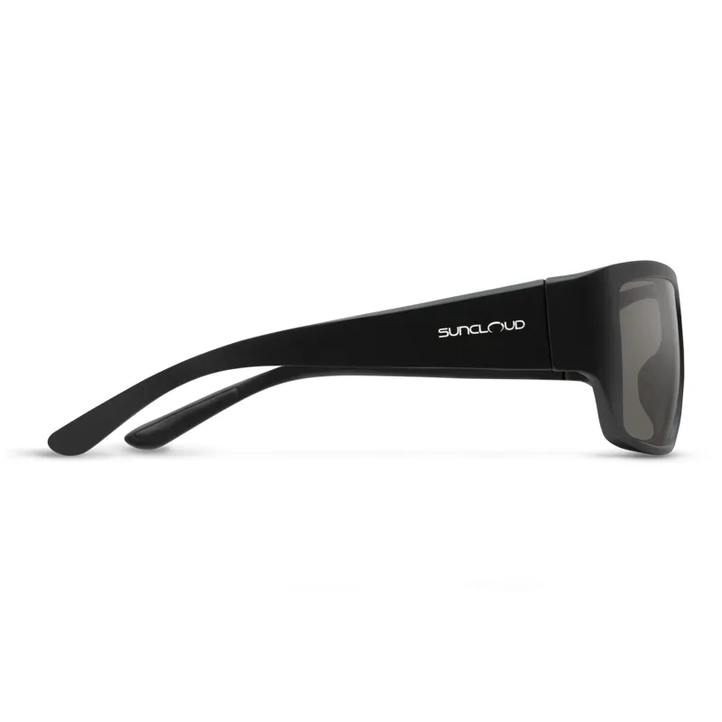 Suncloud Sculpin Sunglasses in Matte Black w/Polarized Grey Lens-2