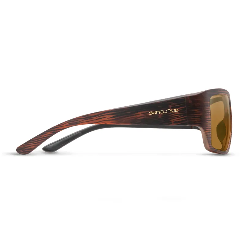 Suncloud Sculpin Sunglasses in Matte Burnished Brown w/Polarized Brown Lens-2