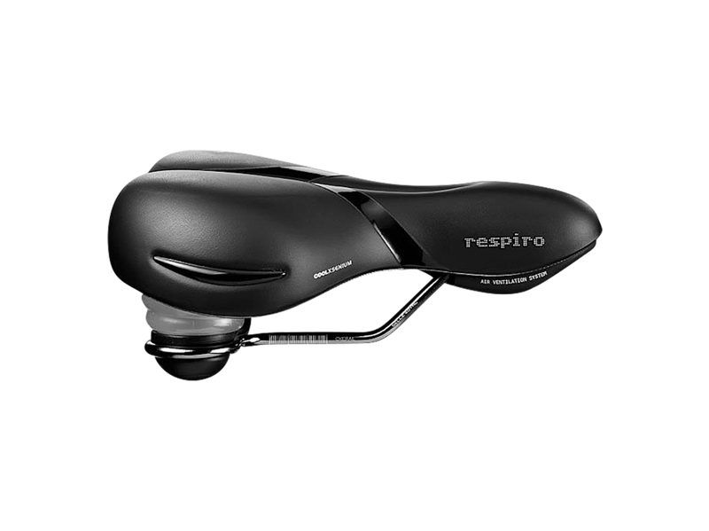 Selle Royal Respiro Relaxed Unisex Bike Saddle 260mm x 225mm in Black-1