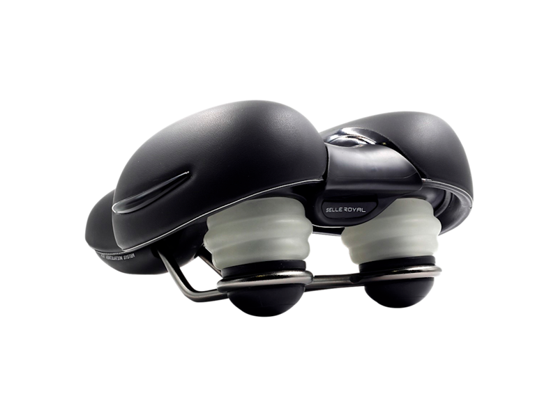 Selle Royal Respiro Relaxed Unisex Bike Saddle 260mm x 225mm in Black-3
