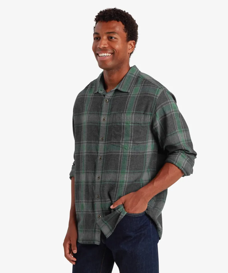 Sherpa Batsa Long Sleeve Shirt in Black-1