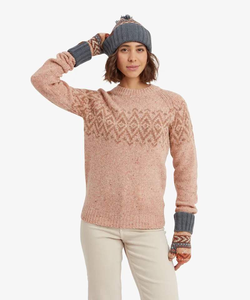 Sherpa Women's Dumji Crew Sweater in Blush-1