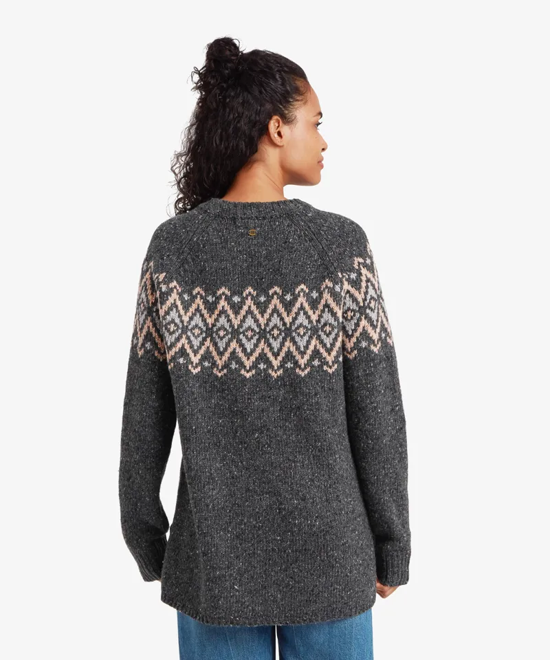 Sherpa Women's Dumji Long Sweater in Charcoal-2
