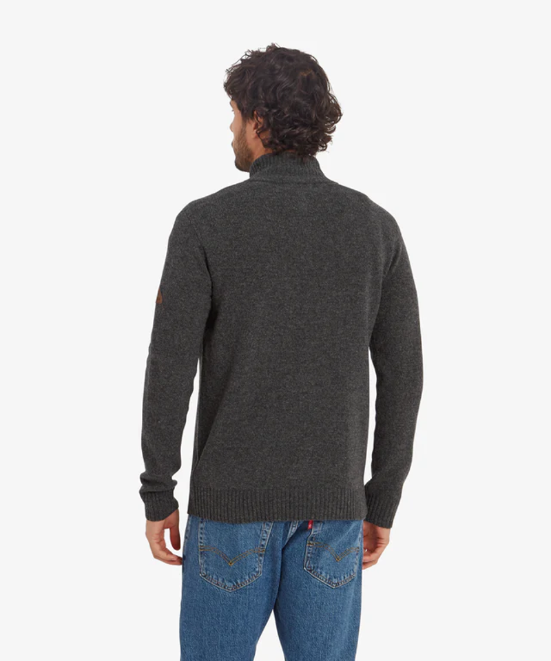 Sherpa Kangtega Quarter Zip Sweater in Charcoal-2