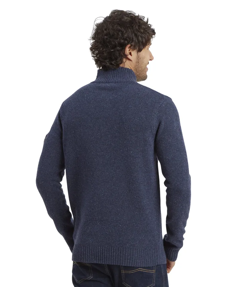 Sherpa Kangtega Quarter Zip Sweater in Rathee Blue-2