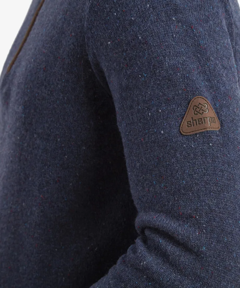 Sherpa Kangtega Quarter Zip Sweater in Rathee Blue-4