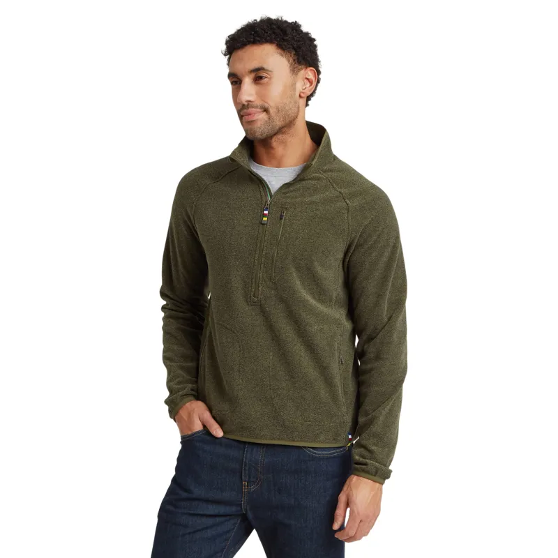 Sherpa Adventure Gear Rolpa Half Zip Fleece in Evergreen
