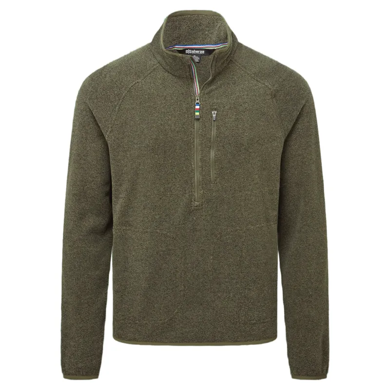 Sherpa Adventure Gear Rolpa Half Zip Fleece in Evergreen-5