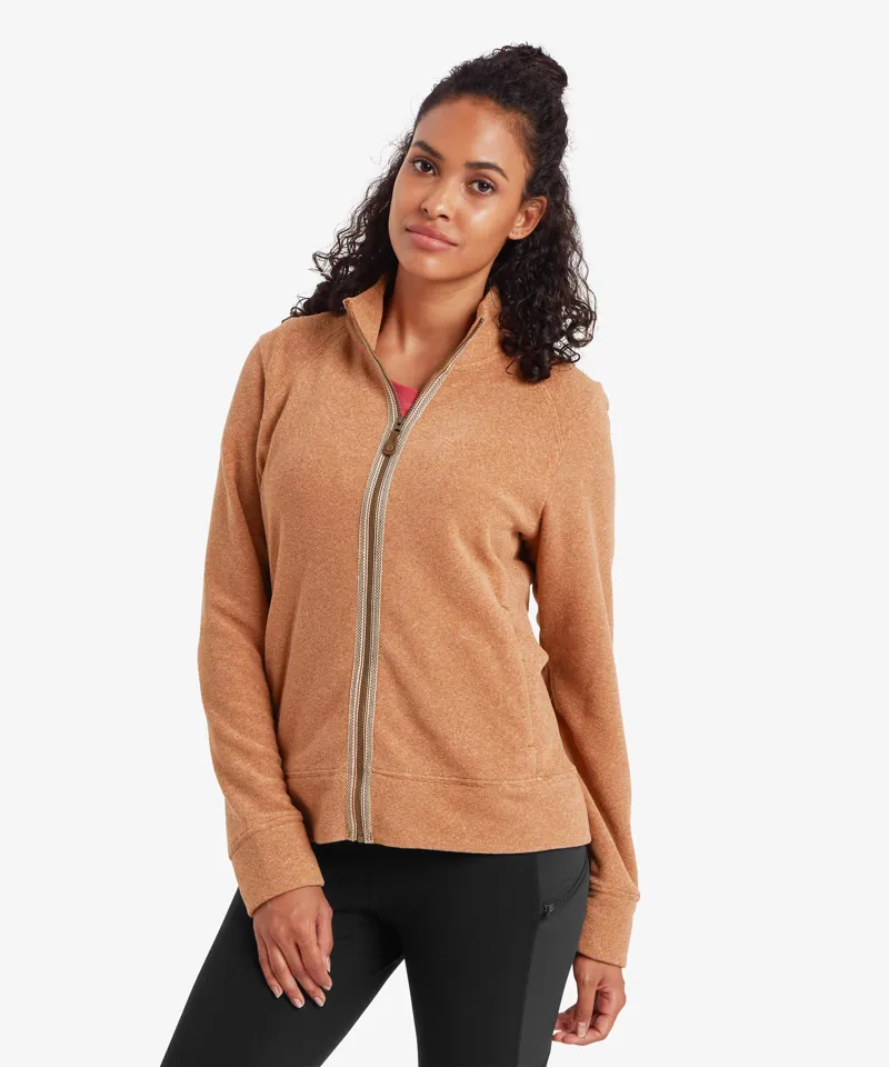 Sherpa Women's Rolpa Eco Fleece Jacket in Mocha-1