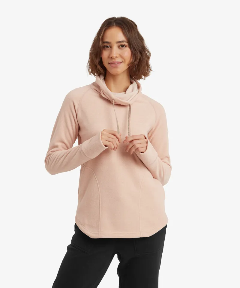 Sherpa Women's Rolpa Eco Fleece Pullover in Blush-2