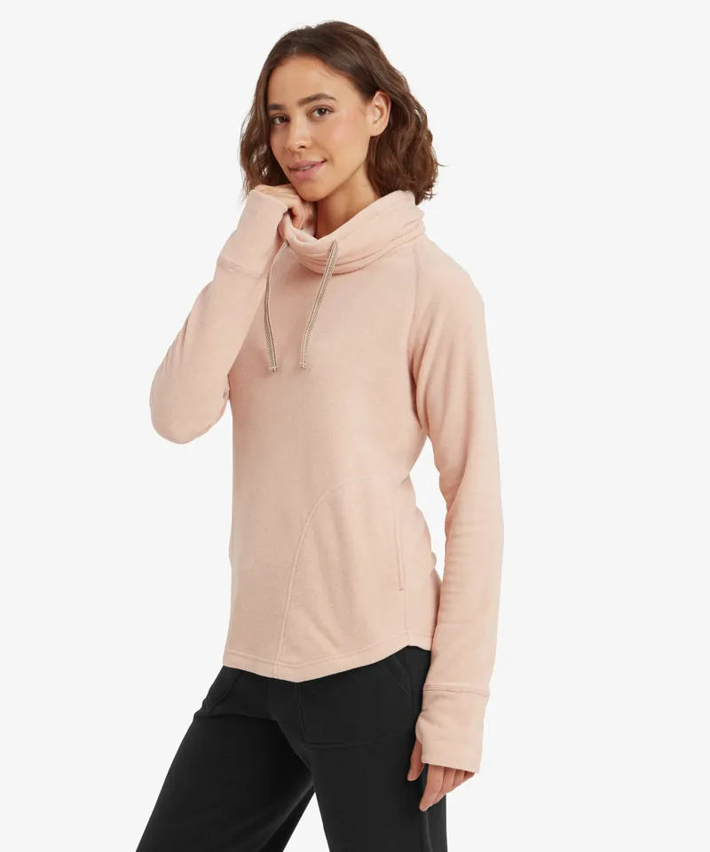 Sherpa Women's Rolpa Eco Fleece Pullover in Blush-3