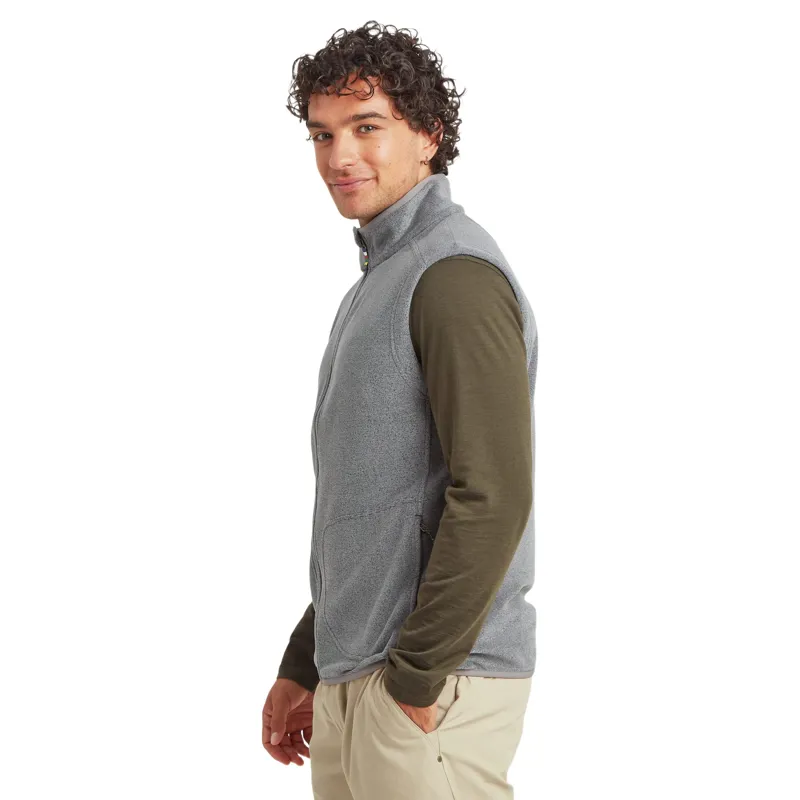 Sherpa Adventure Gear Rolpa Fleece Vest in Heather Grey-1