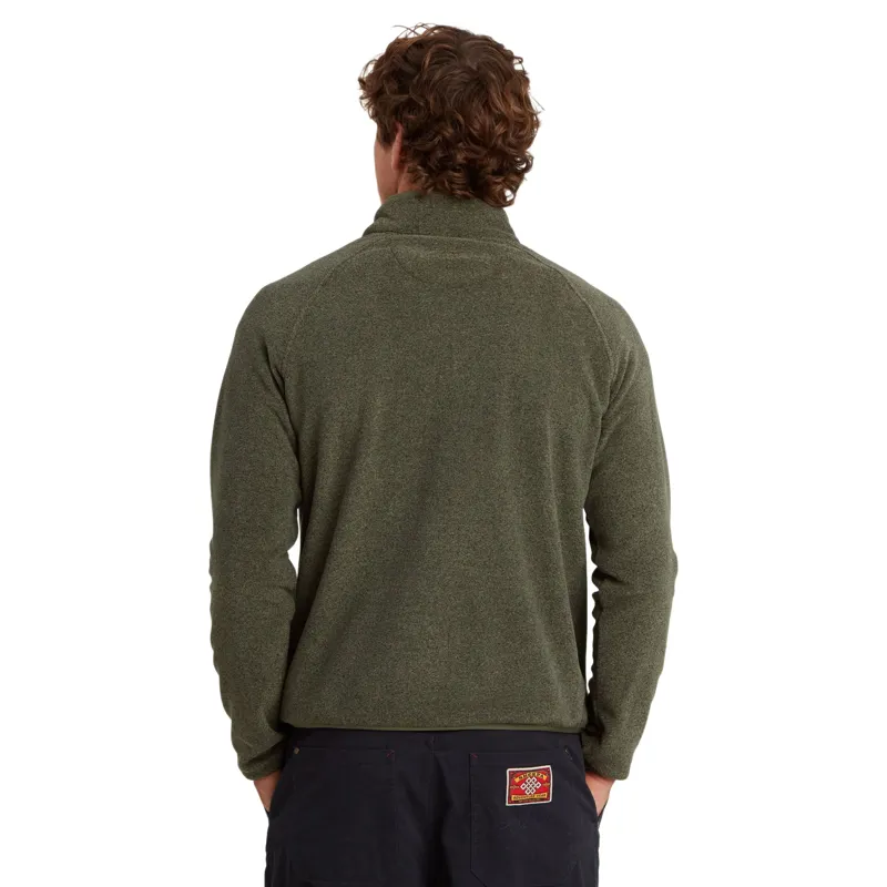 Sherpa Rolpa Full Zip Fleece Jacket in Evergreen-2