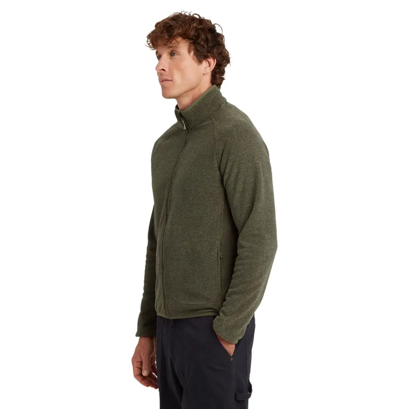 Sherpa Rolpa Full Zip Fleece Jacket in Evergreen-1