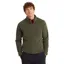 Sherpa Rolpa Full Zip Fleece Jacket in Evergreen