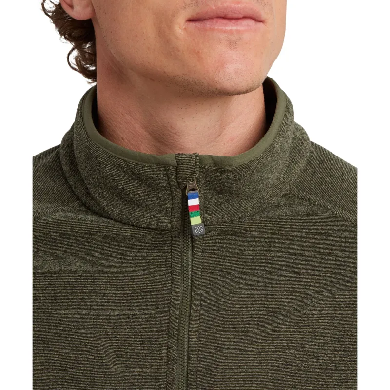 Sherpa Rolpa Full Zip Fleece Jacket in Evergreen-4