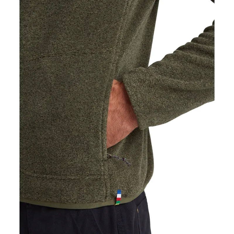 Sherpa Rolpa Full Zip Fleece Jacket in Evergreen-5