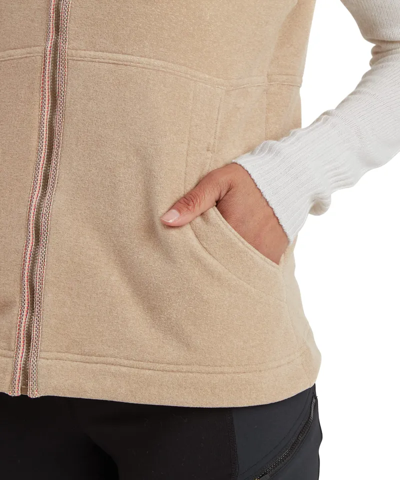 Sherpa Women's Rolpa Eco Fleece Vest in Bardiya Sand-6