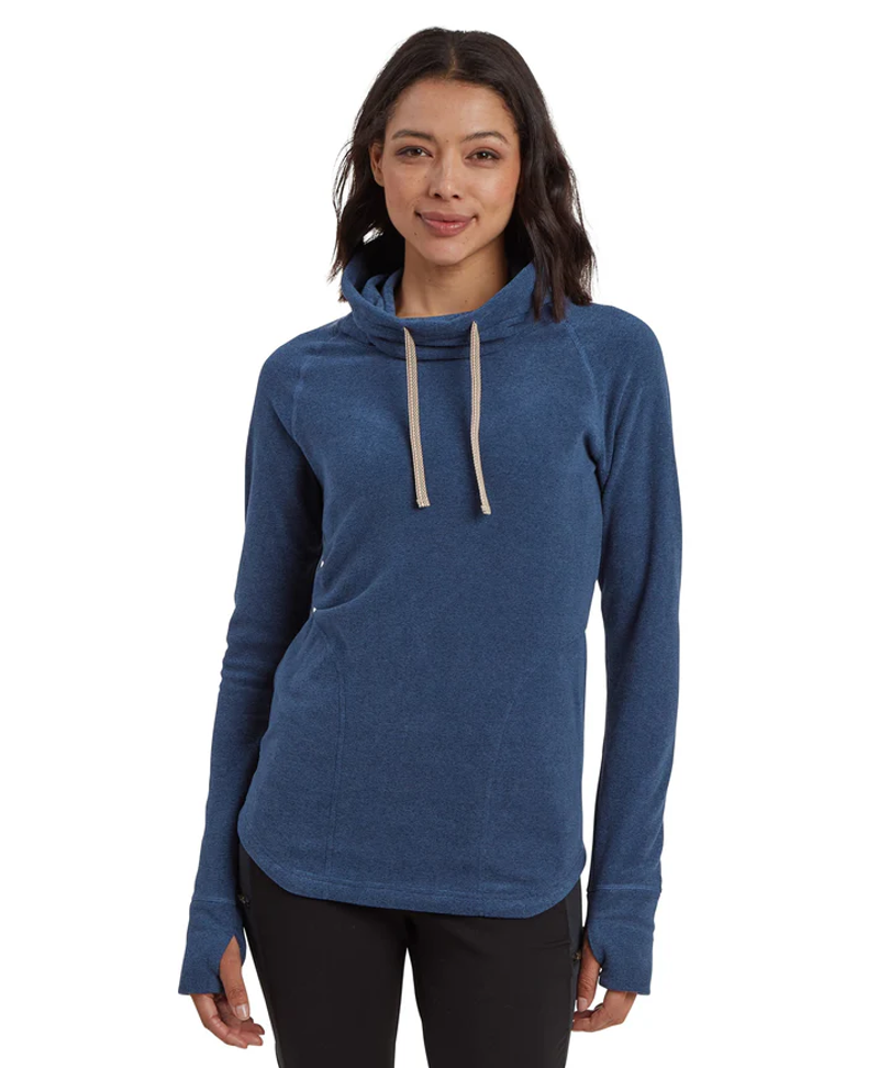 Sherpa Women's Rolpa Eco Pullover in Rathee Blue-2