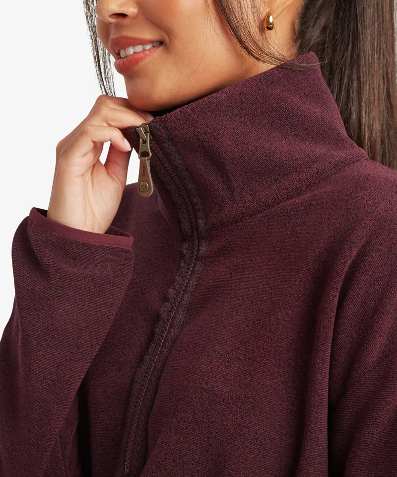 Sherpa Adventure Gear Women's Rolpa Pop-Over in Merlot-4
