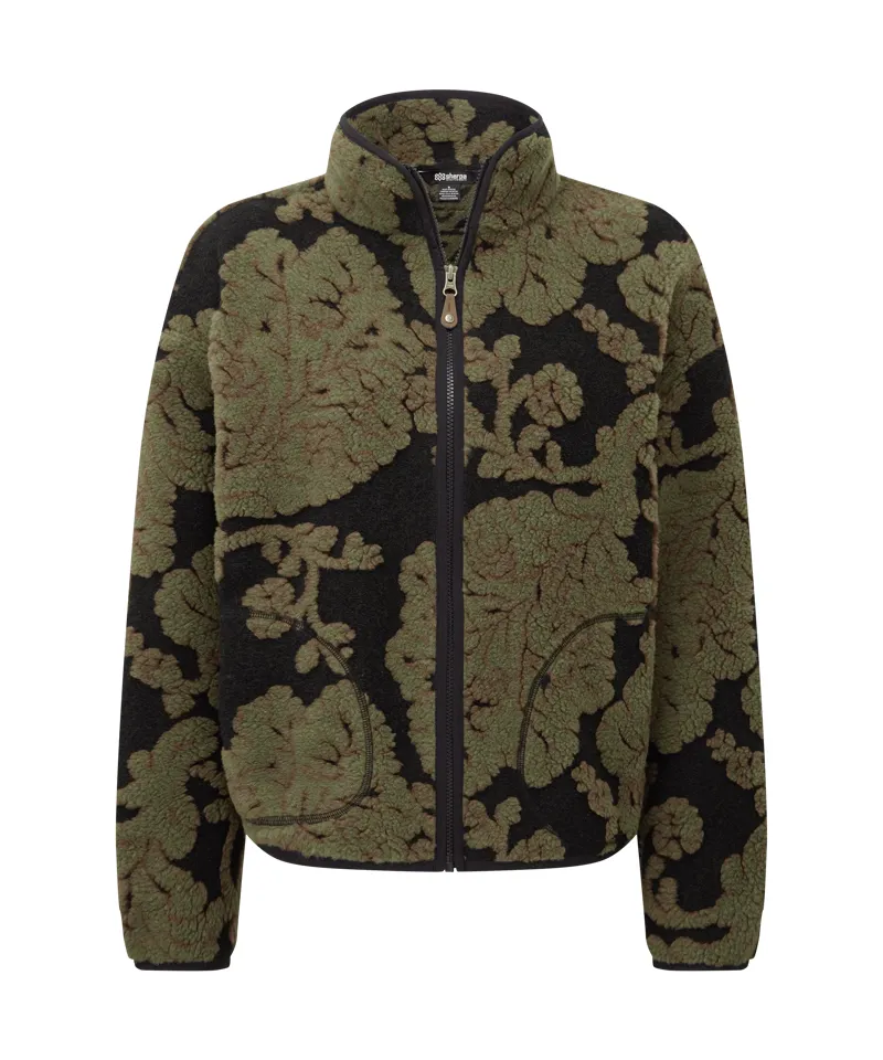 Sherpa Adventure Gear Women's Tara Full Zip Fleece Jacket in Evergreen-4
