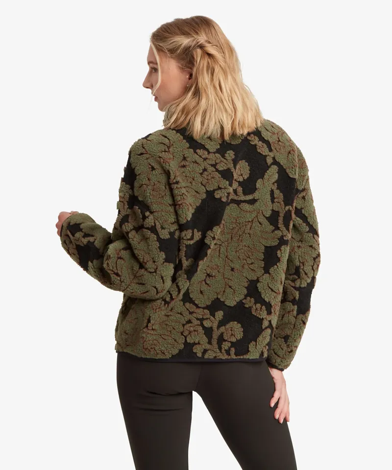 Sherpa Adventure Gear Women's Tara Full Zip Fleece Jacket in Evergreen-3