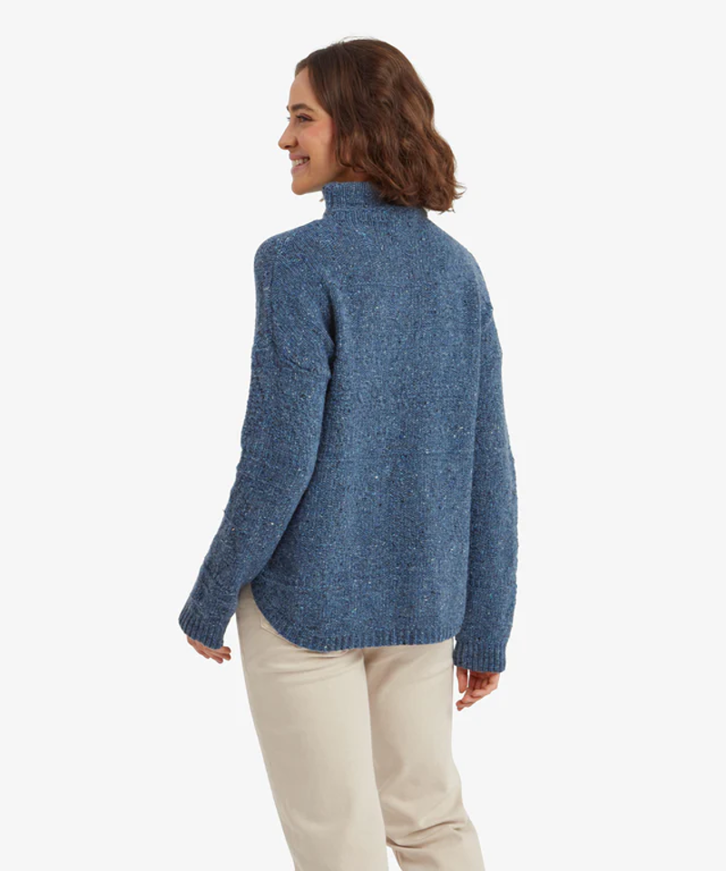 Sherpa Women's Yuden Pullover Sweater in Seaport-2