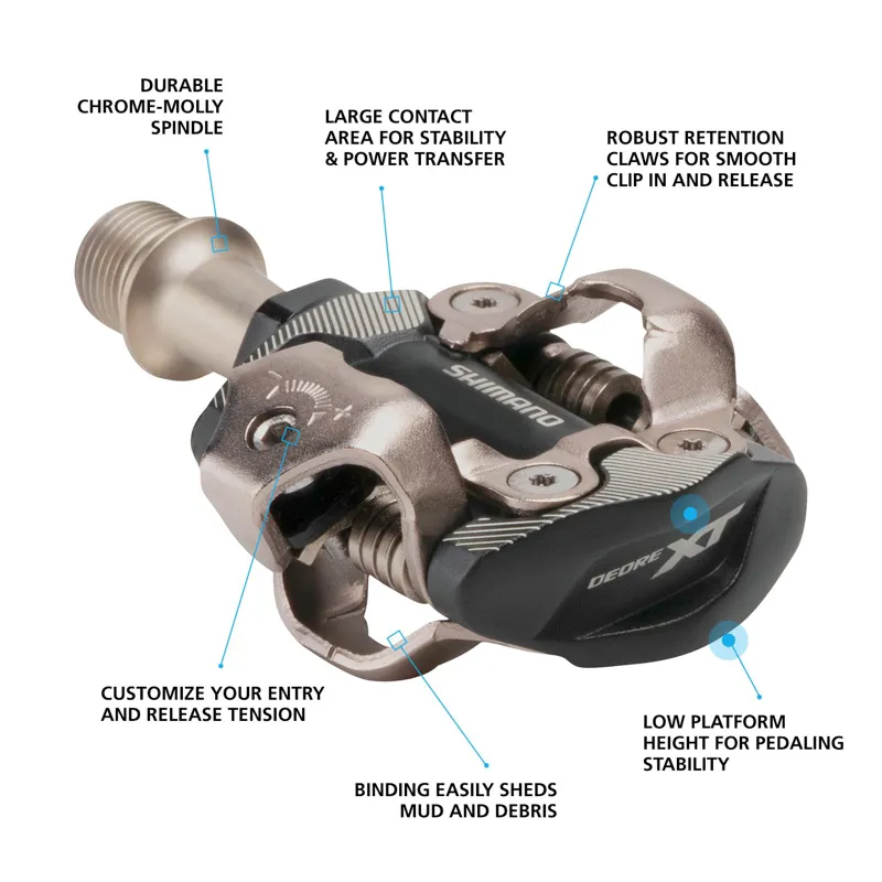 Shimano Deore XT Race PD-M8100 SPD Pedals-2