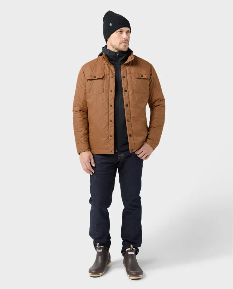 Stio Skycrest Insulated Snap Shirt in Chipmunk-1