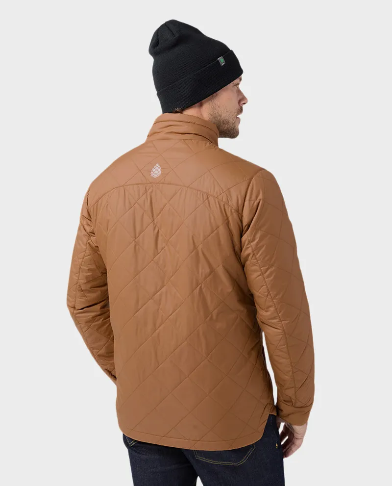 Stio Skycrest Insulated Snap Shirt in Chipmunk-3