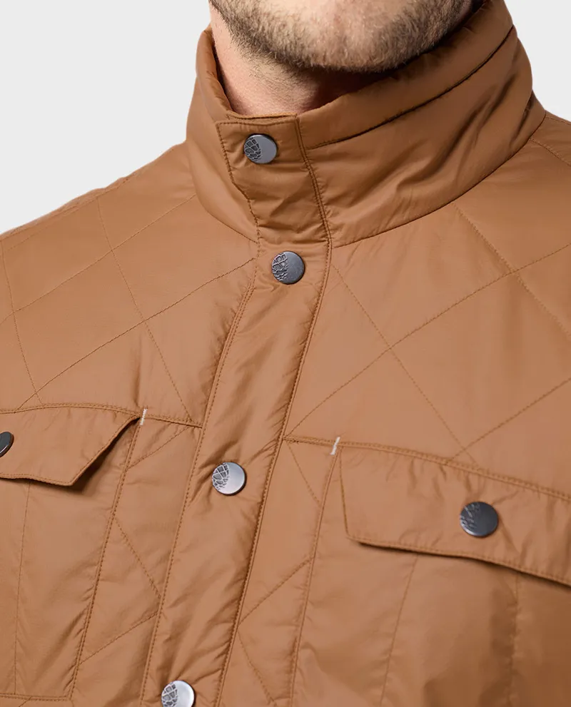 Stio Skycrest Insulated Snap Shirt in Chipmunk-5
