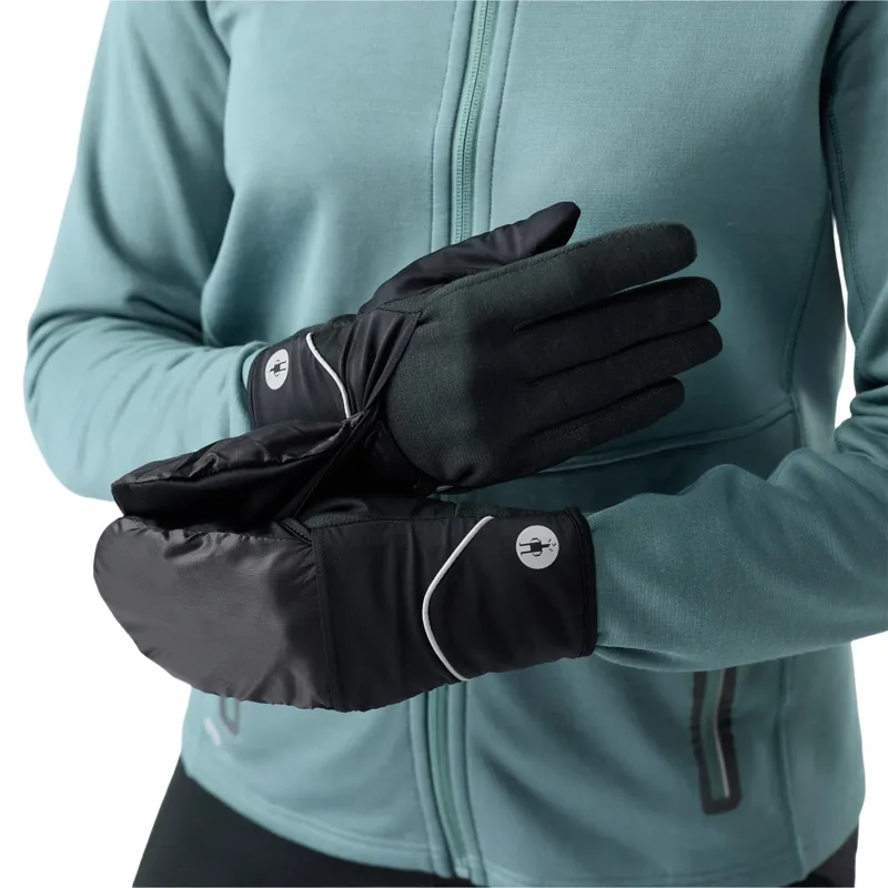 Smartwool Active Fleece Wind Mitten in Black-2