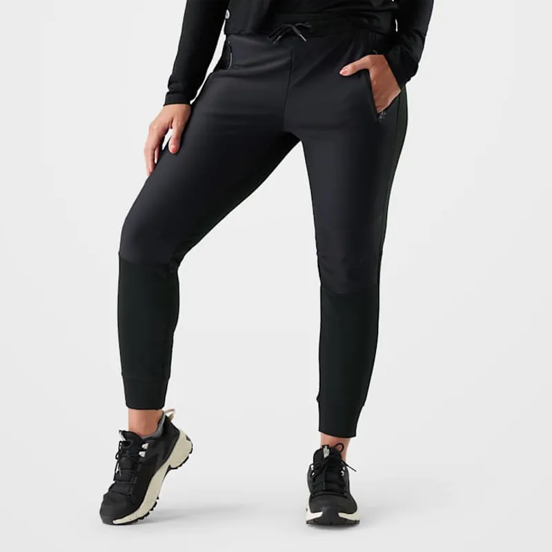 Smartwool Women's Active Fleece Wind Pant in Black-1
