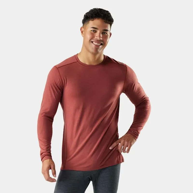 Smartwool Classic All-Season Merino Base Layer Crew in Burnt Sienna-1